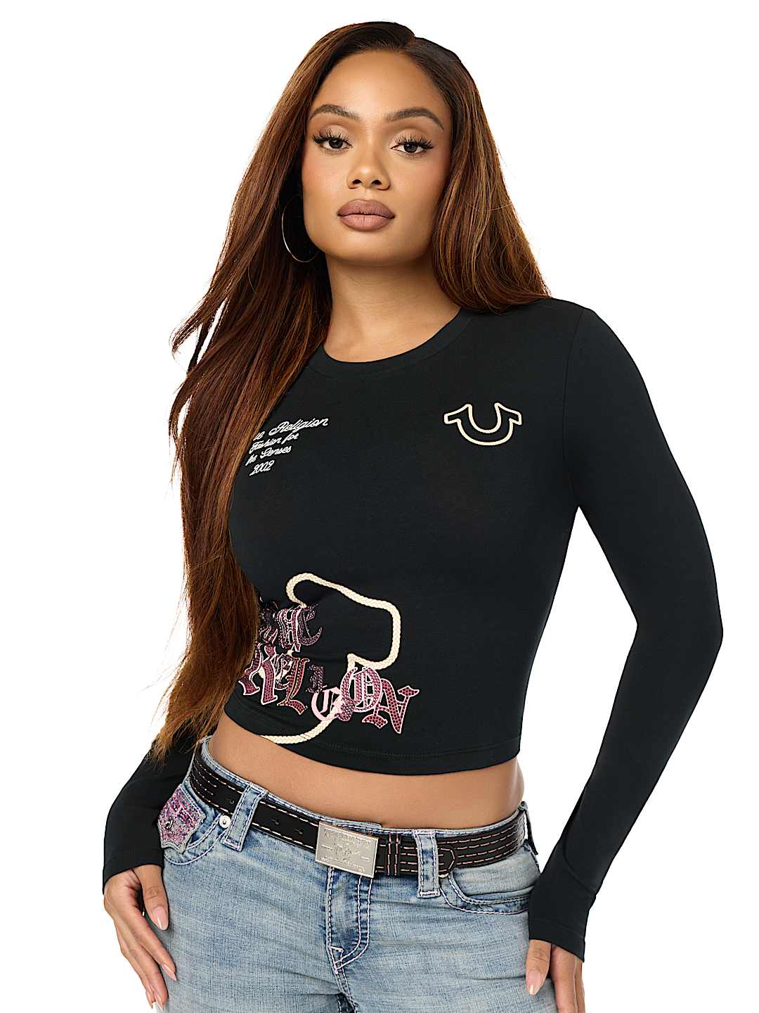 SUPER T STITCH LOGO BELT