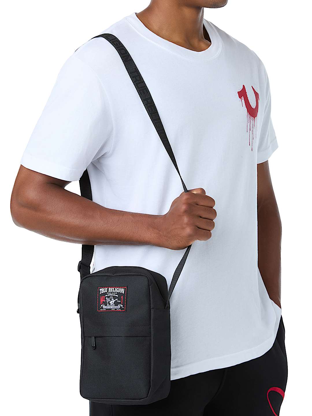 CLASSIC LOGO PATCH SLING BAG
