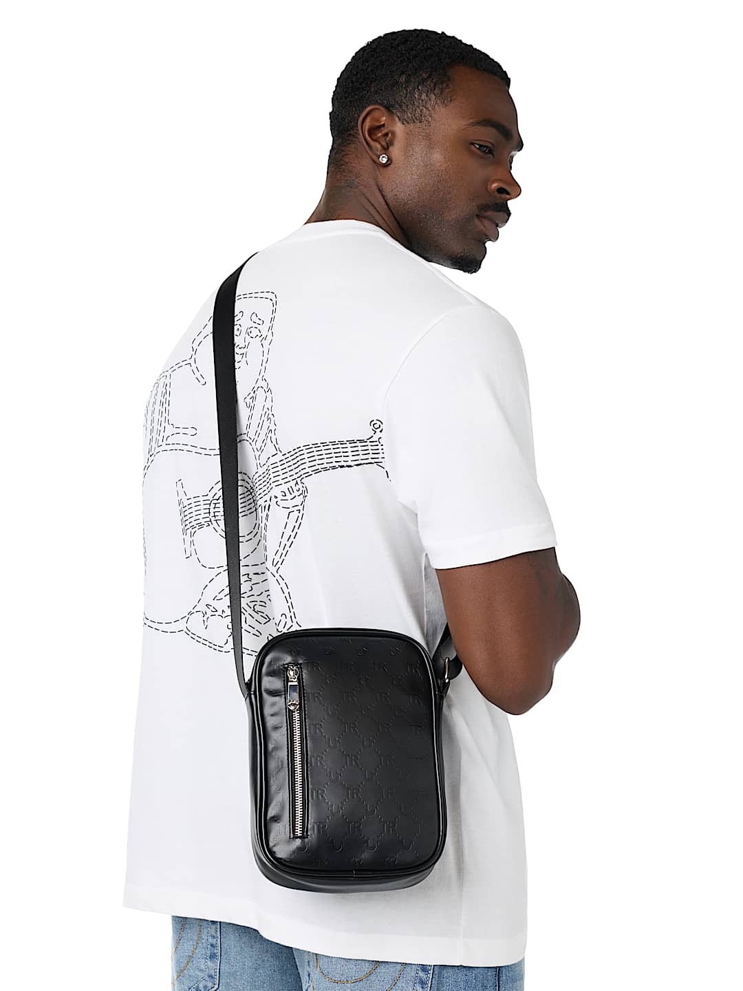 CLASSIC EMBOSSED LOGO SLING BAG