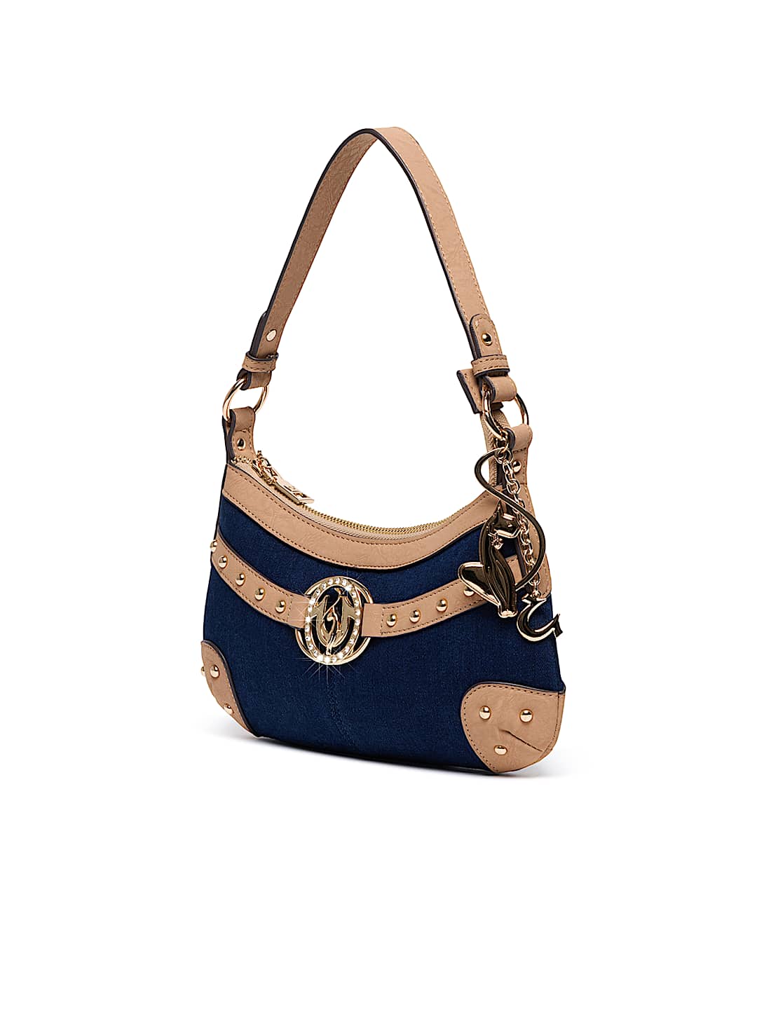 TRUE RELIGION X BABY PHAT DENIM CHARM BAG