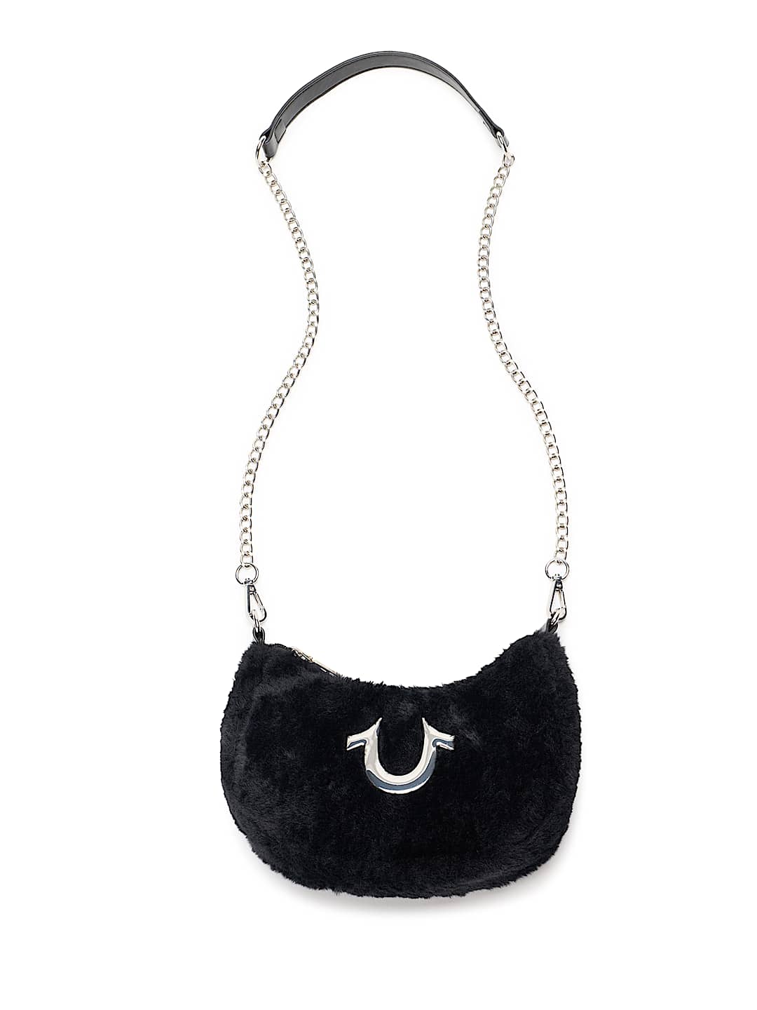 PLUSH HORSESHOE CHAIN HANDBAG