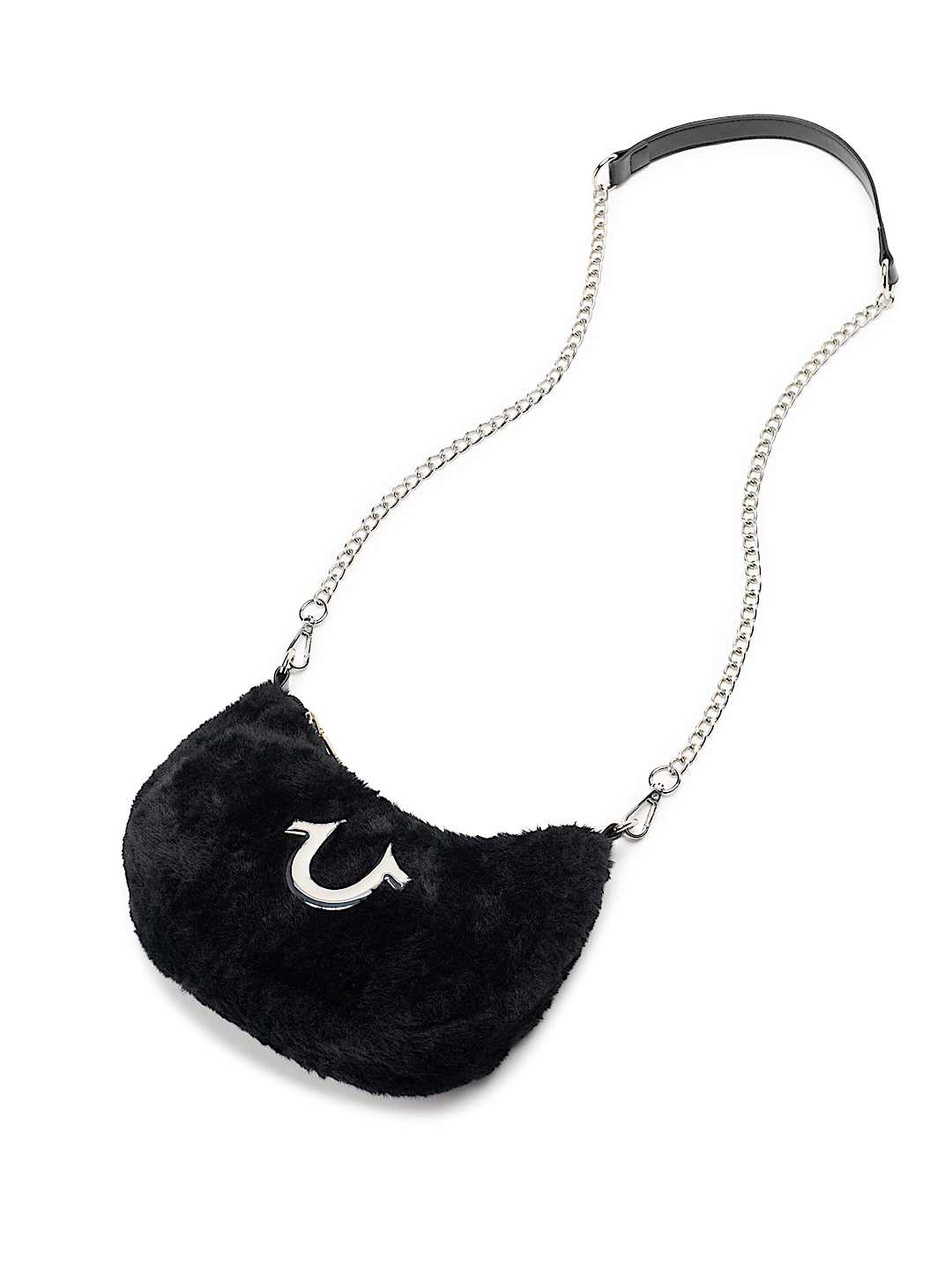 PLUSH HORSESHOE CHAIN HANDBAG