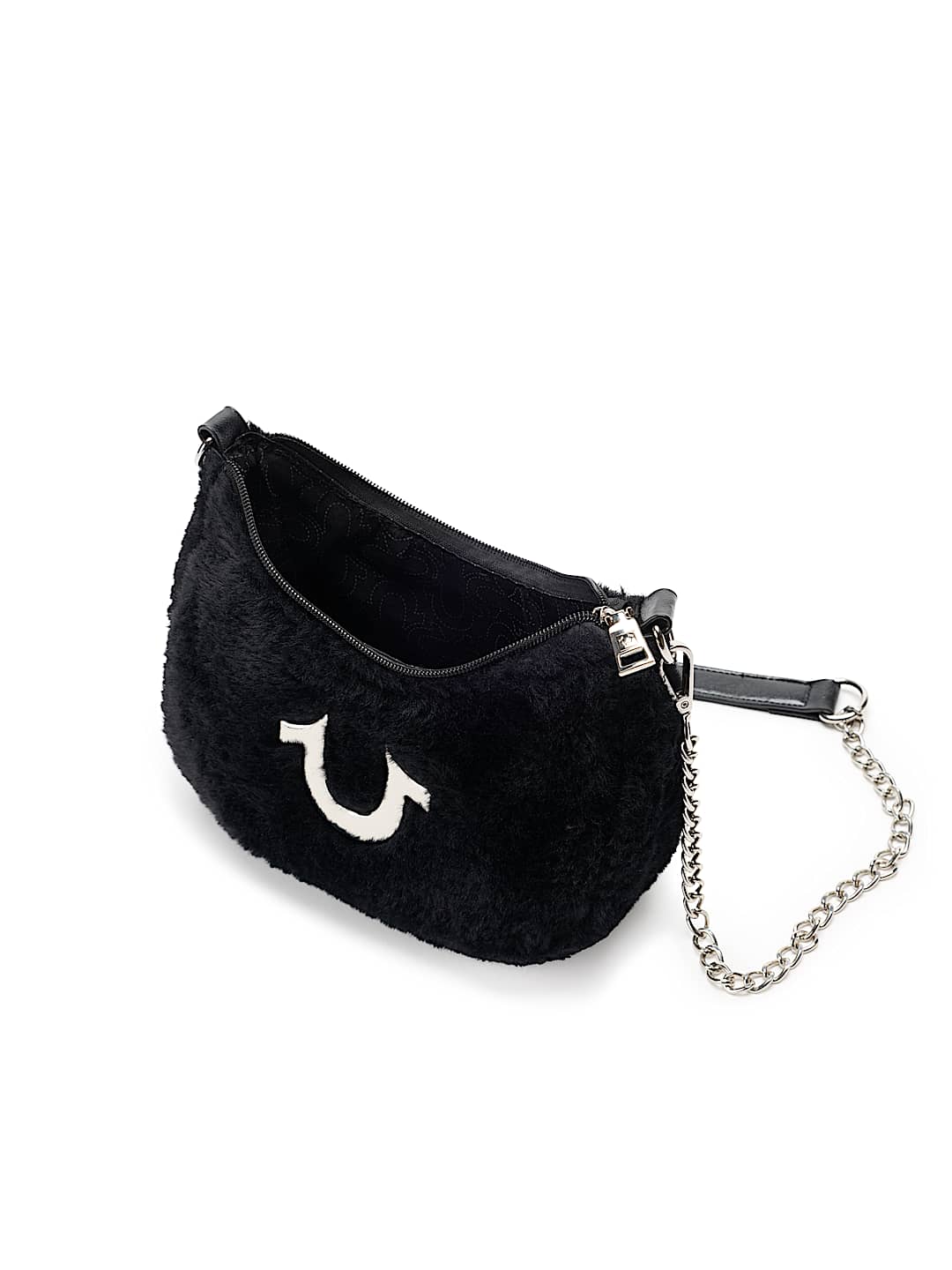 PLUSH HORSESHOE CHAIN HANDBAG