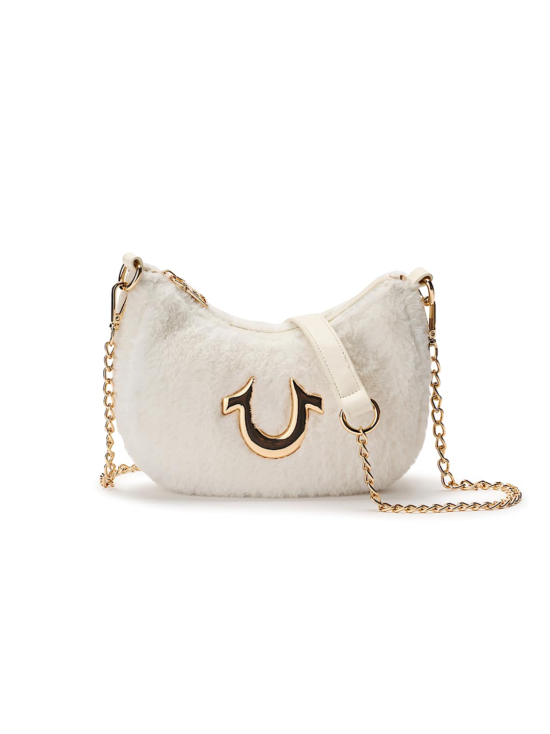 PLUSH HORSESHOE CHAIN HANDBAG