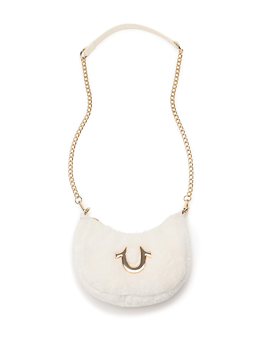 PLUSH HORSESHOE CHAIN HANDBAG