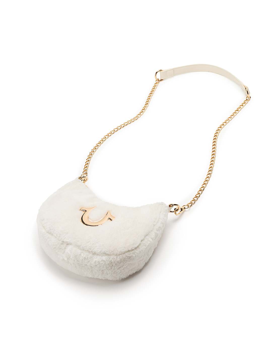 PLUSH HORSESHOE CHAIN HANDBAG
