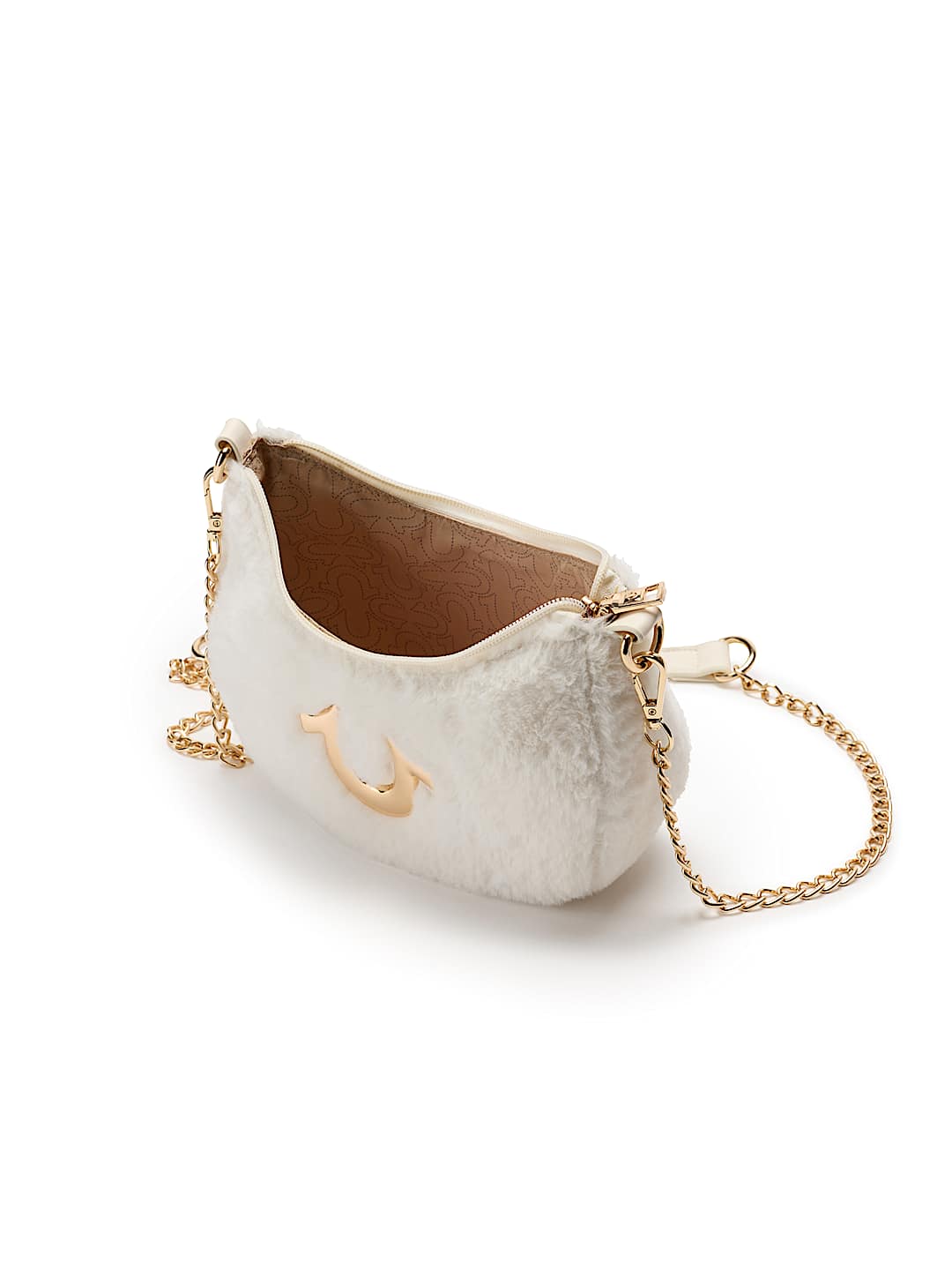 PLUSH HORSESHOE CHAIN HANDBAG