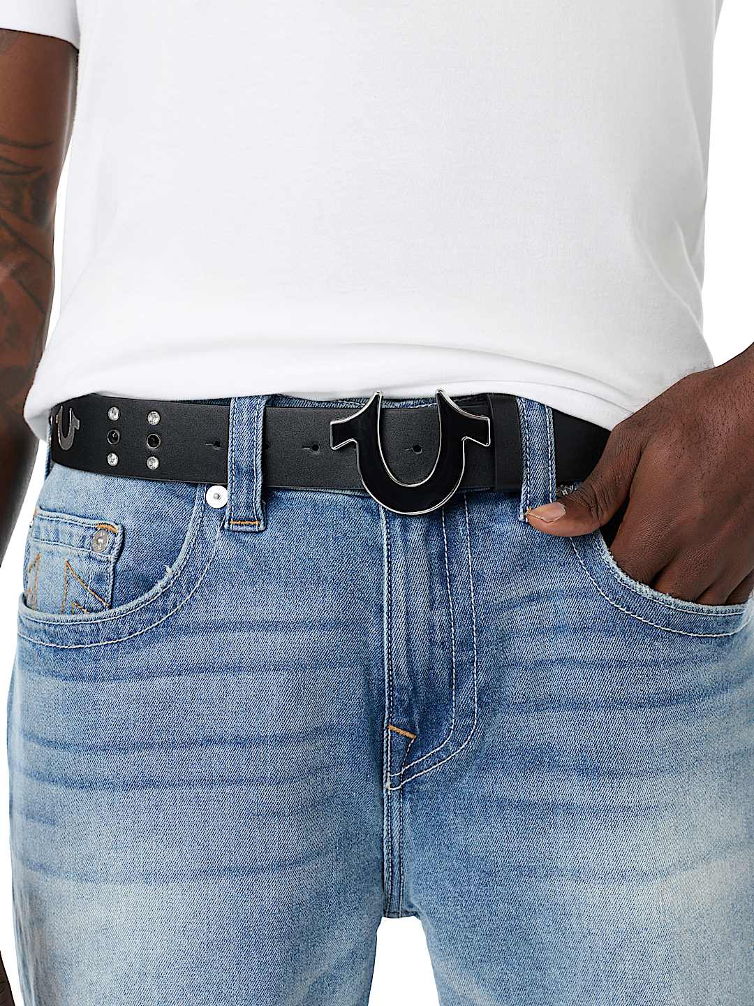 MULTI HORSESHOE STUDDED BELT