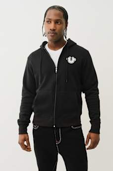BUDDHA LOGO ZIP HOODIE, image 2
