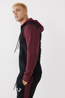 COLOR BLOCK ZIP HOODIE