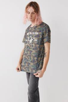 MESH CAMO LOGO TEE