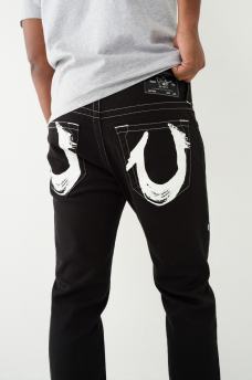 Rocco Painted Horseshoe Skinny Jean 32", image 1