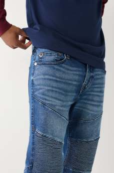 JEANS SKINNY ROCCO CON COSTURAS DE MOTOCICLETA, image 4