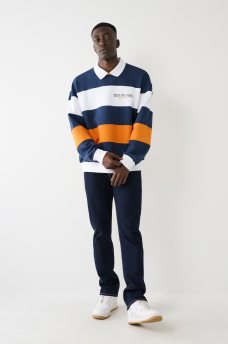 SUDADERA RELAJADA CON BLOQUES DE COLOR, image 4