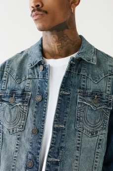 Jimmy Embossed Denim Jacket