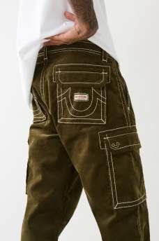 CORDUROY BIG T CARGO PANTS 32"