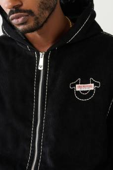 CORDUROY BIG T HOODED JACKET