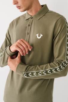 LONG SLEEVE LOGO POLO SHIRT
