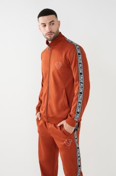 TRUE LOGO TRIM TRACK JACKET, image 4