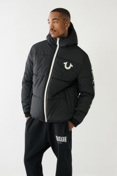 TRUE RELIGION PANEL PUFFER JACKET, image 3