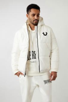 TRUE RELIGION PANEL PUFFER JACKET