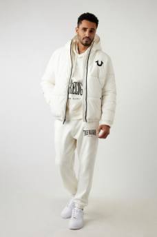 TRUE RELIGION PANEL PUFFER JACKET