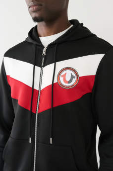 TRUE RELIGION LOGO PATCH ZIP HOODIE, image 1