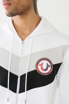 TRUE RELIGION LOGO PATCH ZIP HOODIE, image 1