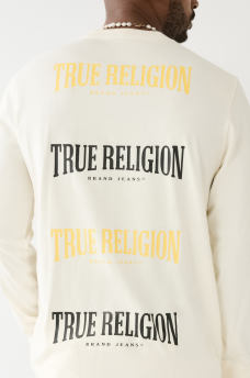 TRUE RELIGION LOGO LONG SLEEVE TEE