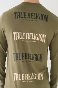 TRUE RELIGION LOGO LONG SLEEVE TEE