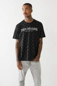 TRUE RELIGION LOGO MONOGRAM TEE