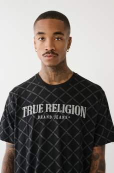 TRUE RELIGION LOGO MONOGRAM TEE