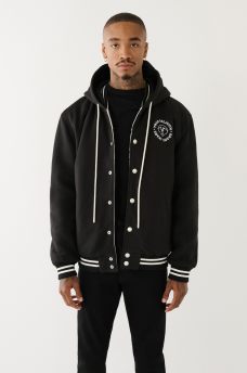 REVERSIBLE TRUE RELIGION BOMBER JACKET