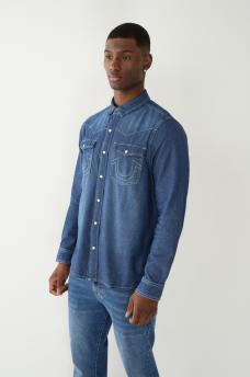 CHAMBRAY WESTERN SHIRT, image 3