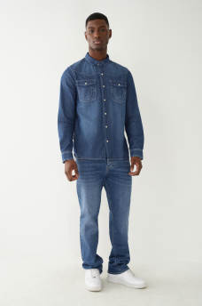 CHAMBRAY WESTERN SHIRT, image 4