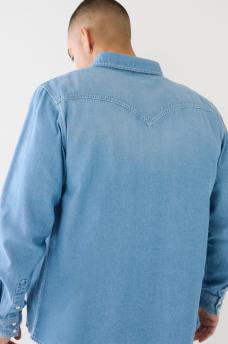 CHAMBRAY WESTERN SHIRT, image 2