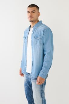 CHAMBRAY WESTERN SHIRT, image 3