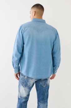 CHAMBRAY WESTERN SHIRT, image 5