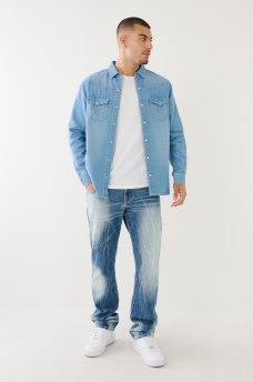 CHAMBRAY WESTERN SHIRT, image 6