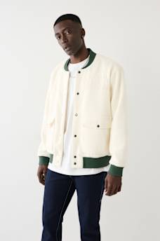 FLEECE BOMBER JACKET, image 1