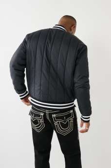 HS LOGO QUILTED BOMBER JACKET, image 4