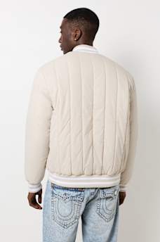 HS LOGO QUILTED BOMBER JACKET, image 4