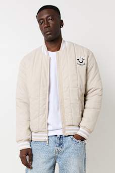 HS LOGO QUILTED BOMBER JACKET, image 1