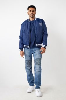 HS LOGO QUILTED BOMBER JACKET, image 4