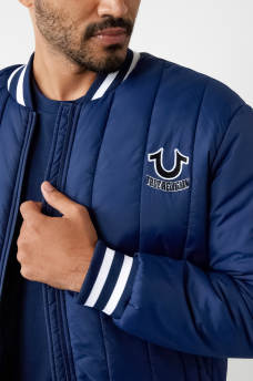 HS LOGO QUILTED BOMBER JACKET, image 1