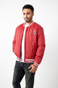 HS LOGO QUILTED BOMBER JACKET, image 5