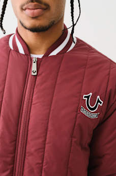 HS LOGO QUILTED BOMBER JACKET, image 2