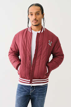 HS LOGO QUILTED BOMBER JACKET, image 1