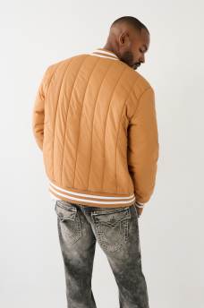 HS LOGO QUILTED BOMBER JACKET, image 3