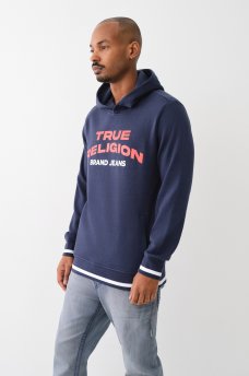 TRUE RELIGION LOGO SNAP HOODIE